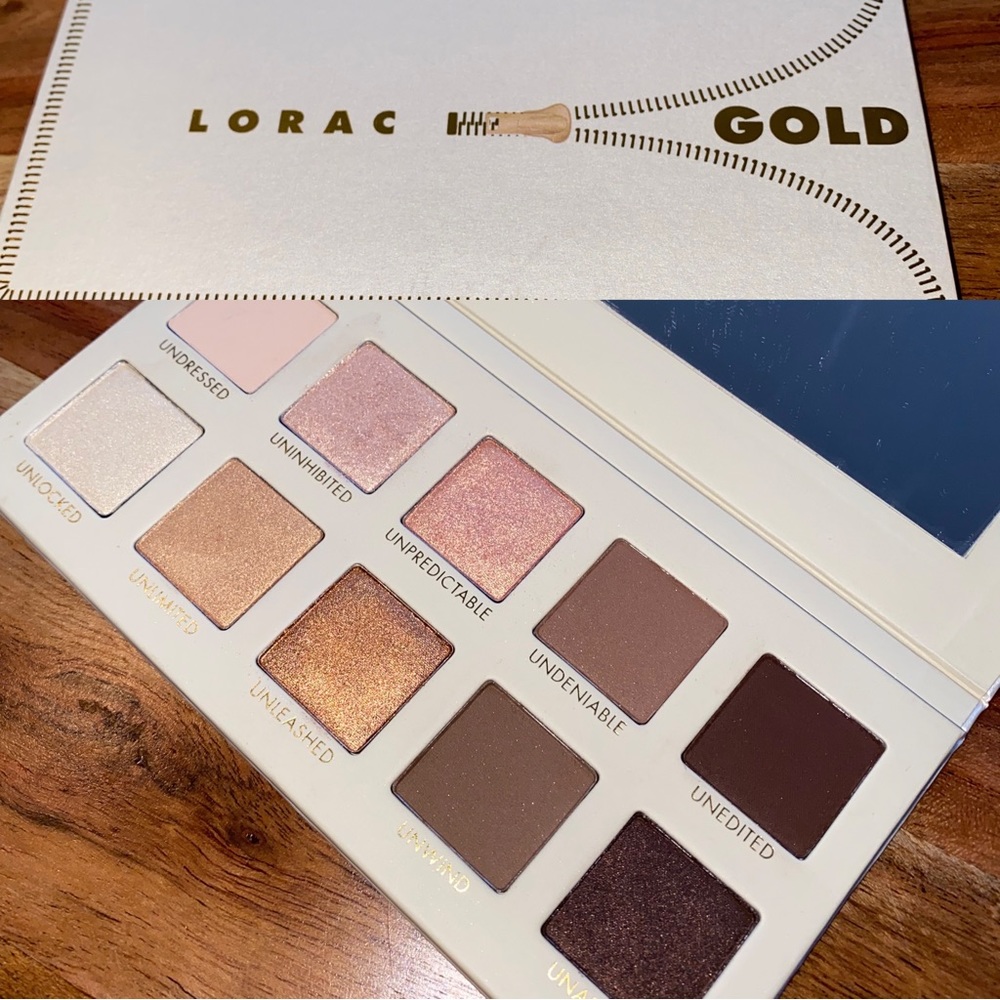 LORAC unzipped GOLD eyeshadow palette